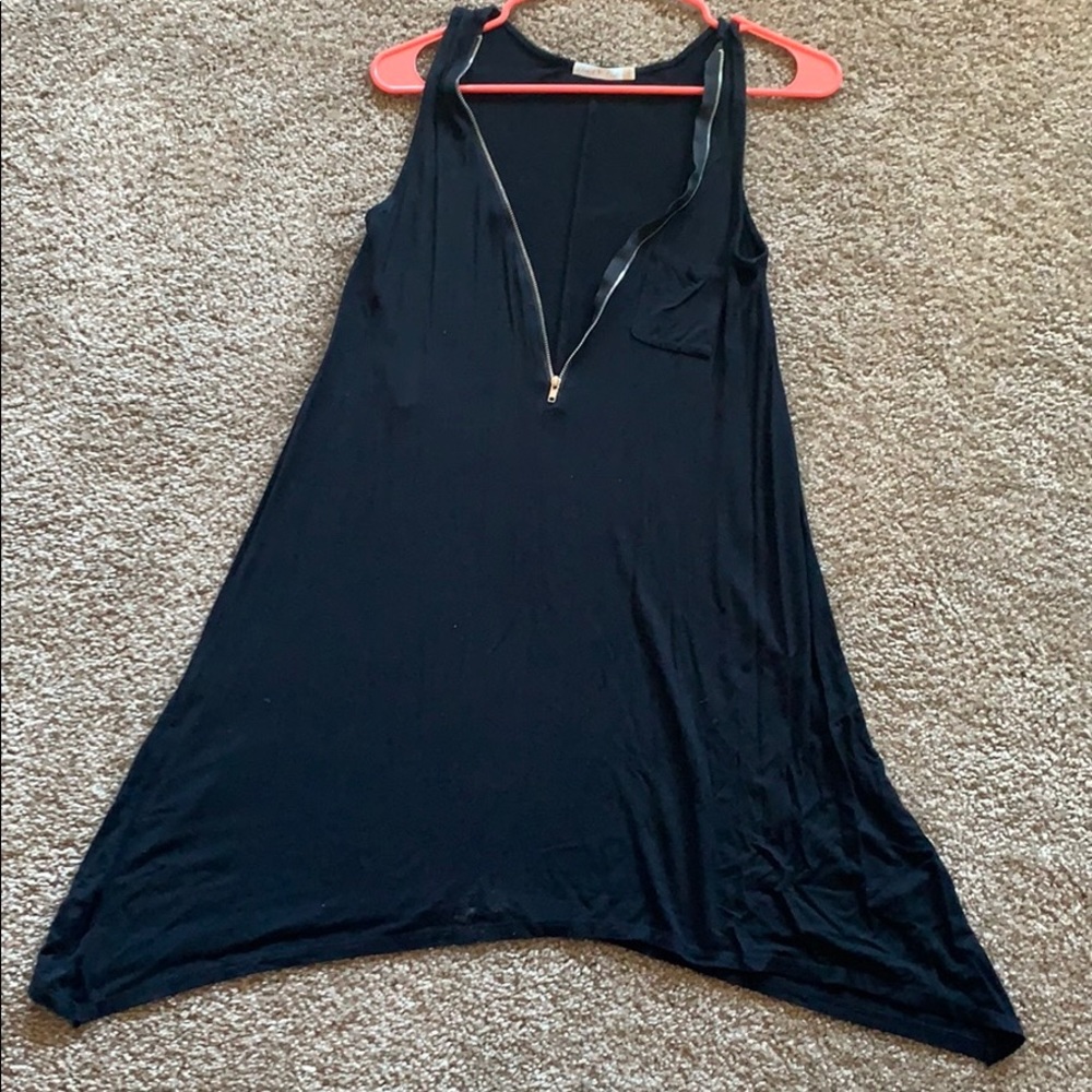 Black zipper dress